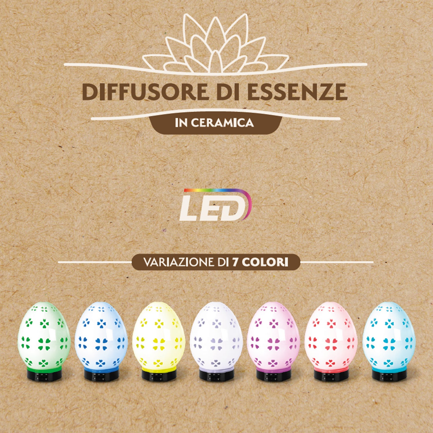 DICTROLUX - Diffusore di essenza in ceramica 12 Watt